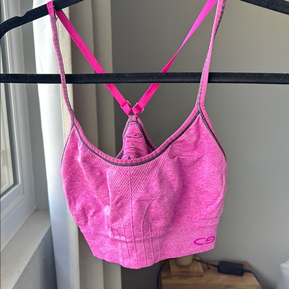 Pink Sports Bra
